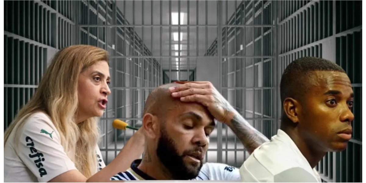 Leila Pereira, Daniel Alves e Robinho