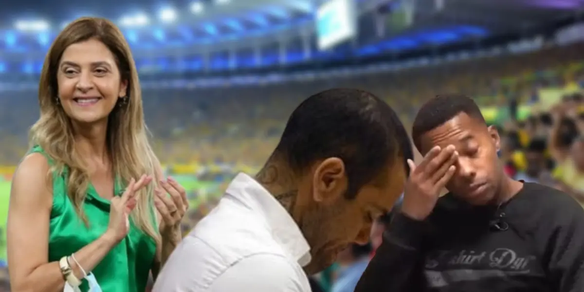 Leila Pereira, Daniel Alves e Robinho