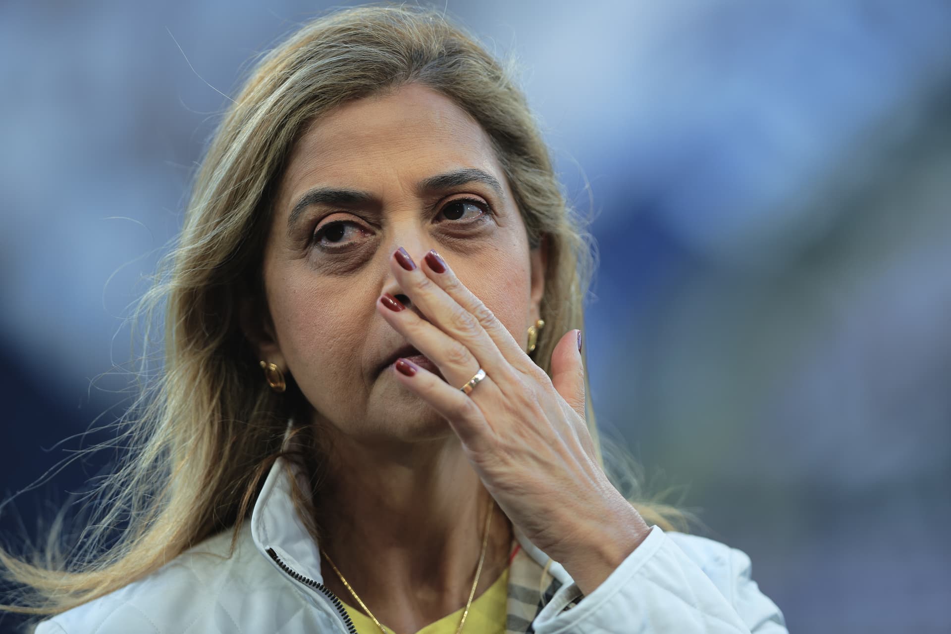 Leila Pereira, presidente do Palmeiras. Foto: Fabio Giannelli/AGIF