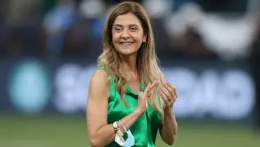 Leila Pereira, presidente do Palmeiras. Foto: Getty Images