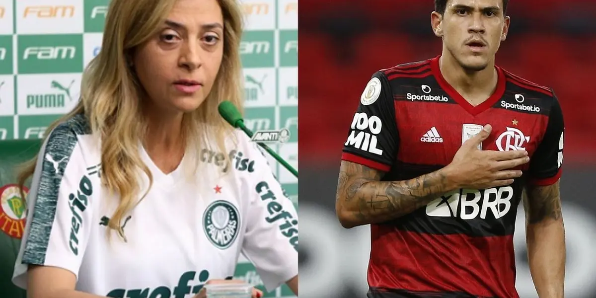 Leila Pereira surpreendeu a todos ao falar de atacante Pedro, do Flamengo