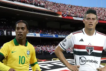 Lenda da Seleção Brasileira fez questão de elogiar o craque colombiano