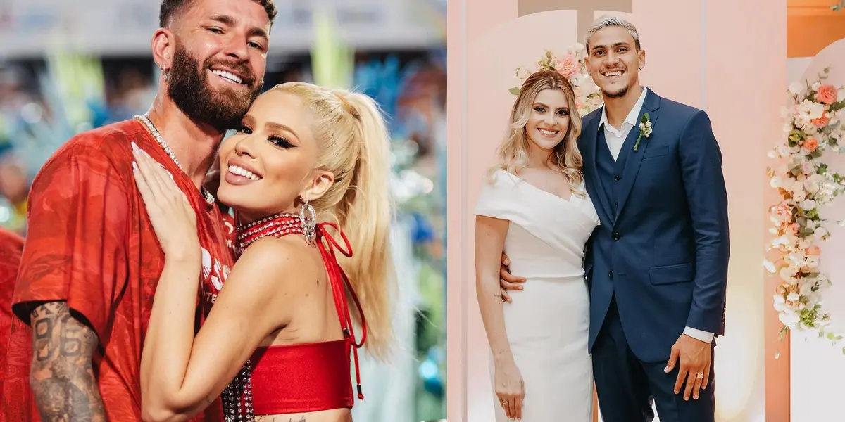 Léo Pereira e Karoline Lima. Pedro e Fernanda Nogueira.