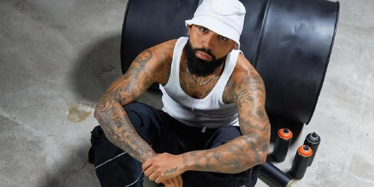 Lil Gabi, nome artístico do camisa 9 do Flamengo, fará nova participação em faixa produzida por Papatinho