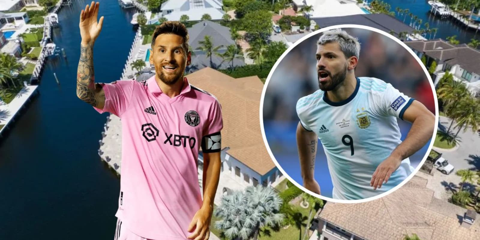 Lionel Messi e Kum Aguero