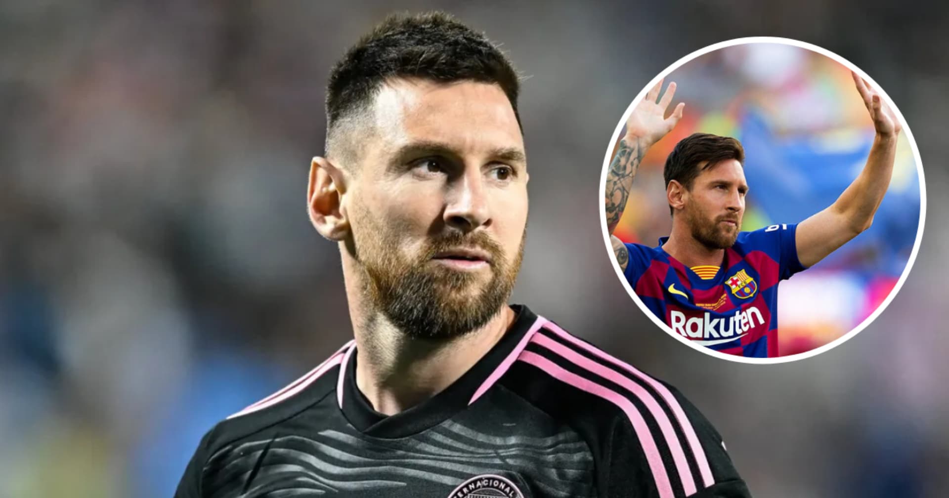 Lionel Messi em ação pelo Inter Inter Miami e Barcelona