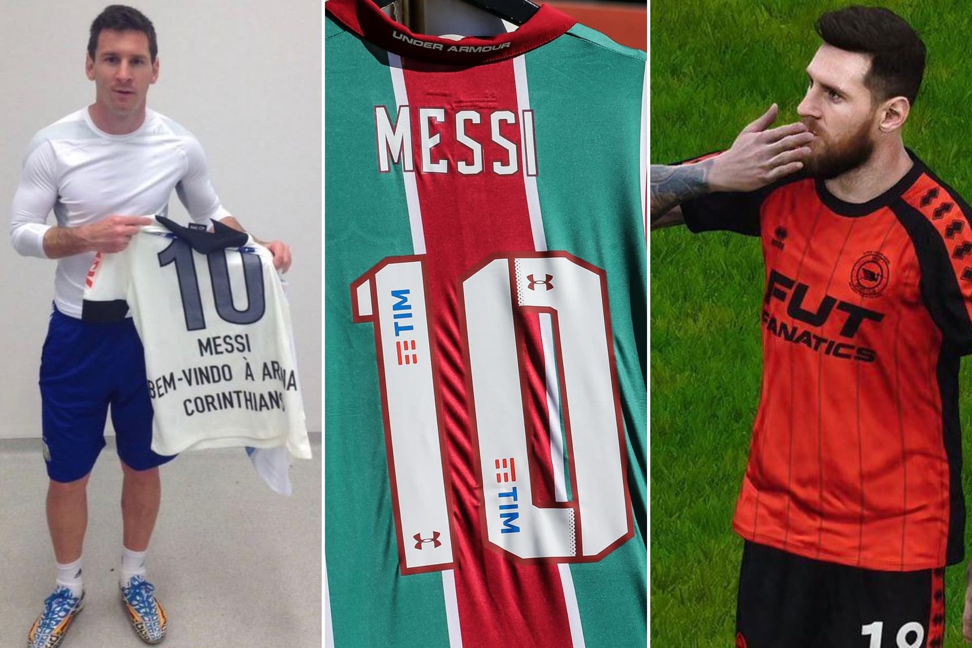 Lionel Messi não é mais jogador do Barcelona e diversos clubes brasileiros (na brincadeira) pedem o reforço do carque argentino)
