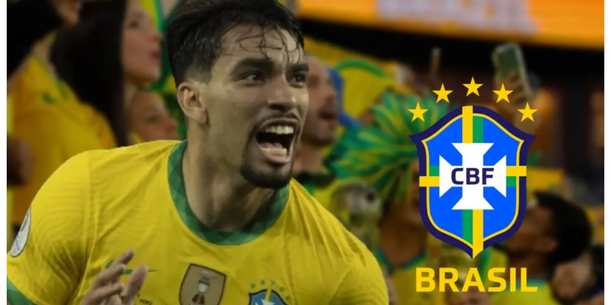 Lucas Paquetá com a camisa da Seleção Brasileira