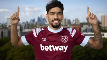 Lucas Paquetá com a camisa do West Ham — Foto: West Ham United FC/Divulgação