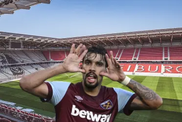 Lucas Paquetá fez mais um bom jogo pelo West Ham, marcando o primeiro gol da partida na Europa League