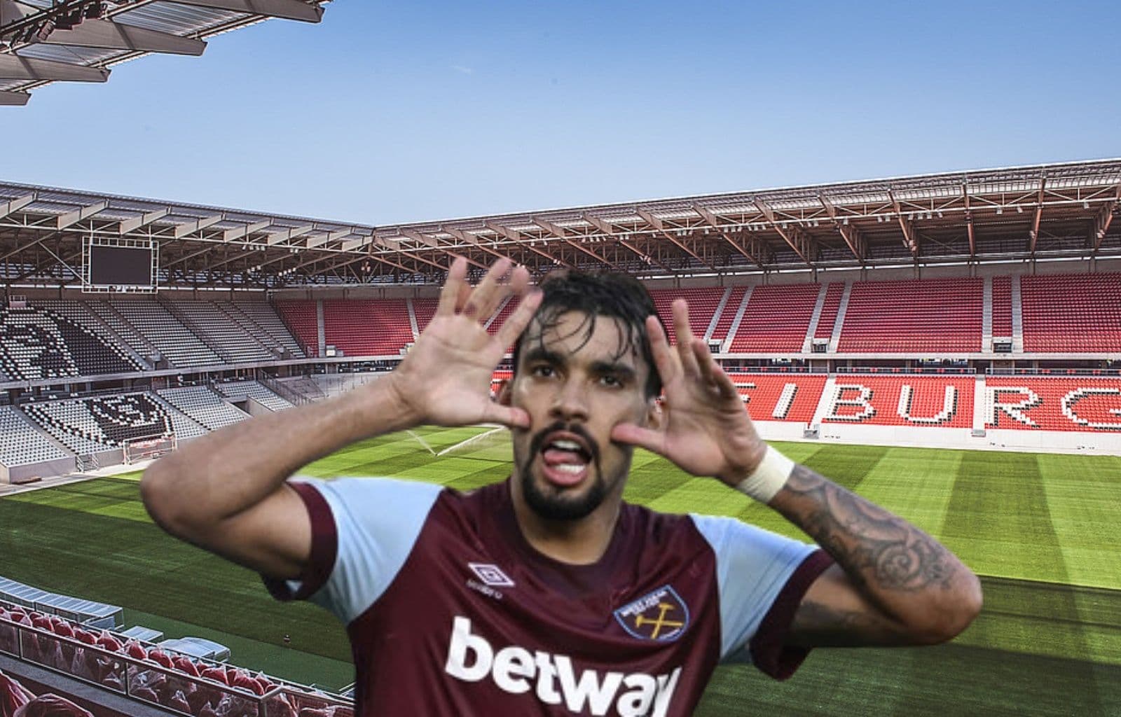 Lucas Paquetá fez mais um bom jogo pelo West Ham, marcando o primeiro gol da partida na Europa League