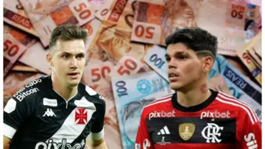Se Ayrton Lucas vale R$ 43 milhões no Flamengo, o valor de Lucas Piton no Vasco
