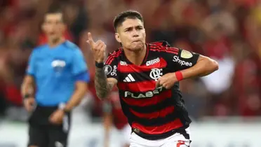 Luiz Araújo em Flamengo x LDU — Foto: Gilvan de Souza e Adriano Fontes/Flamengo