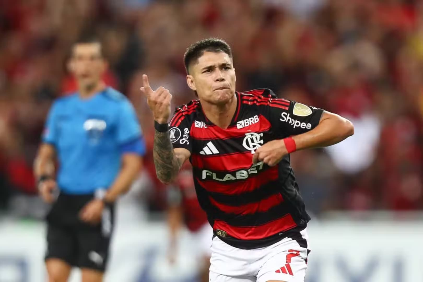 Luiz Araújo, jogador do Flamengo. Foto: Gilvan de Souza/Flamengo