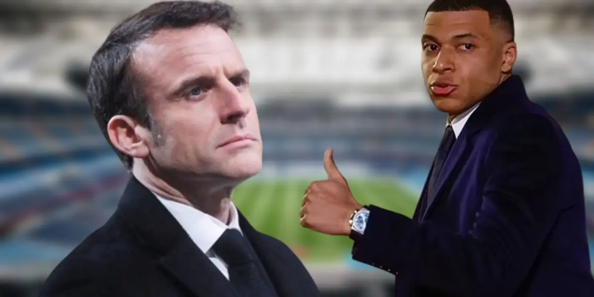 Macron e Mbappé 
