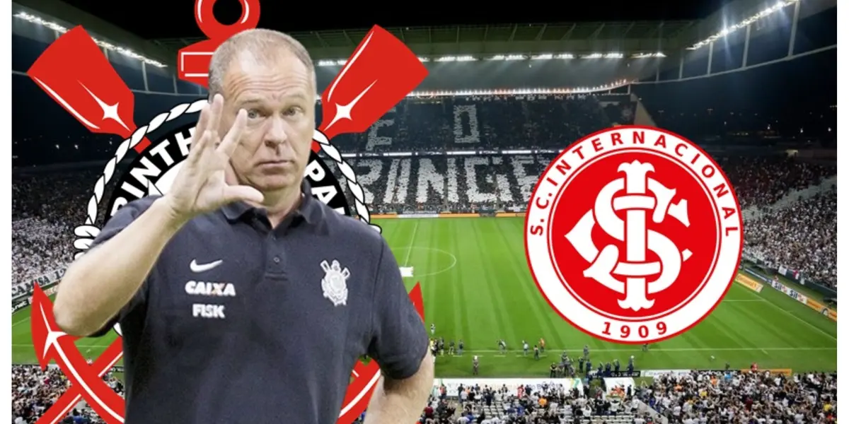 Mano Menezes com a camisa do Corinthians