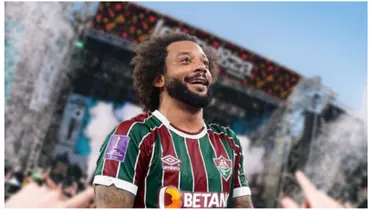Marcelo com a camisa do Fluminense