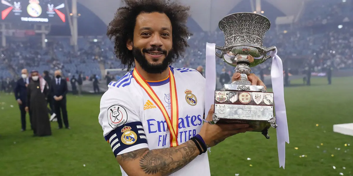 Marcelo conquistou seu 24º título desde que chegou ao Real Madrid. O extremo brasileiro tornou-se o jogador de futebol mais vencedor da história do clube branco.
