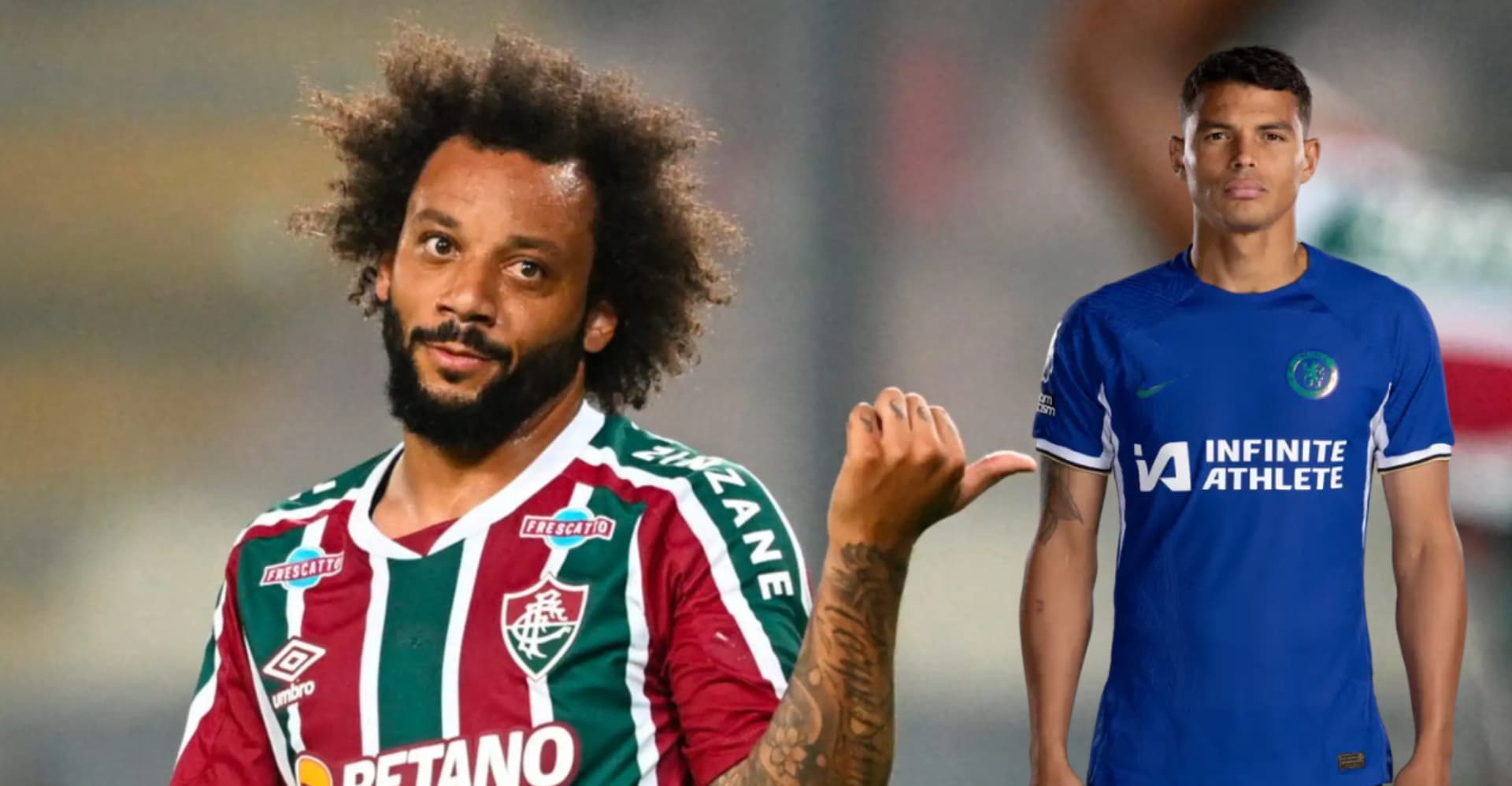 Marcelo e Thiago Silva por Fluminense e Chelsea, respectivamente