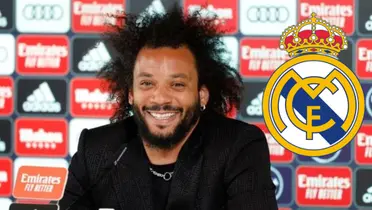 Marcelo em entrevista coletiva no Real Madrid