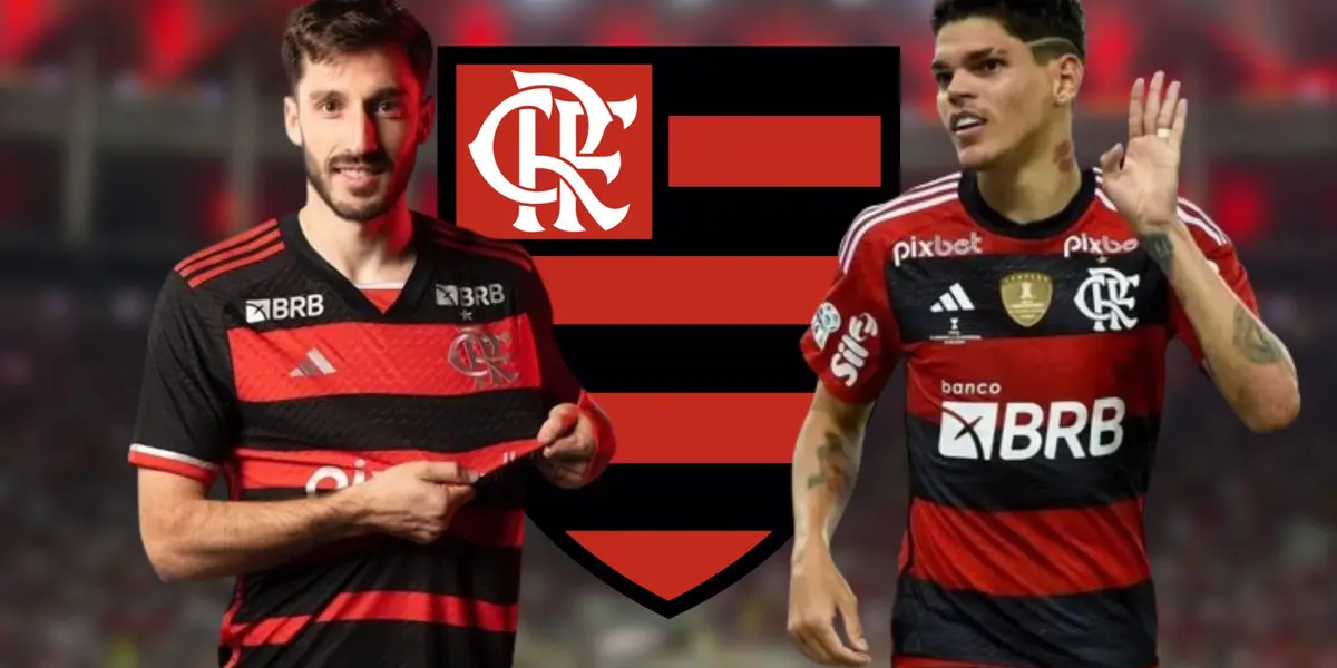 Matías Viña e Ayrton Lucas