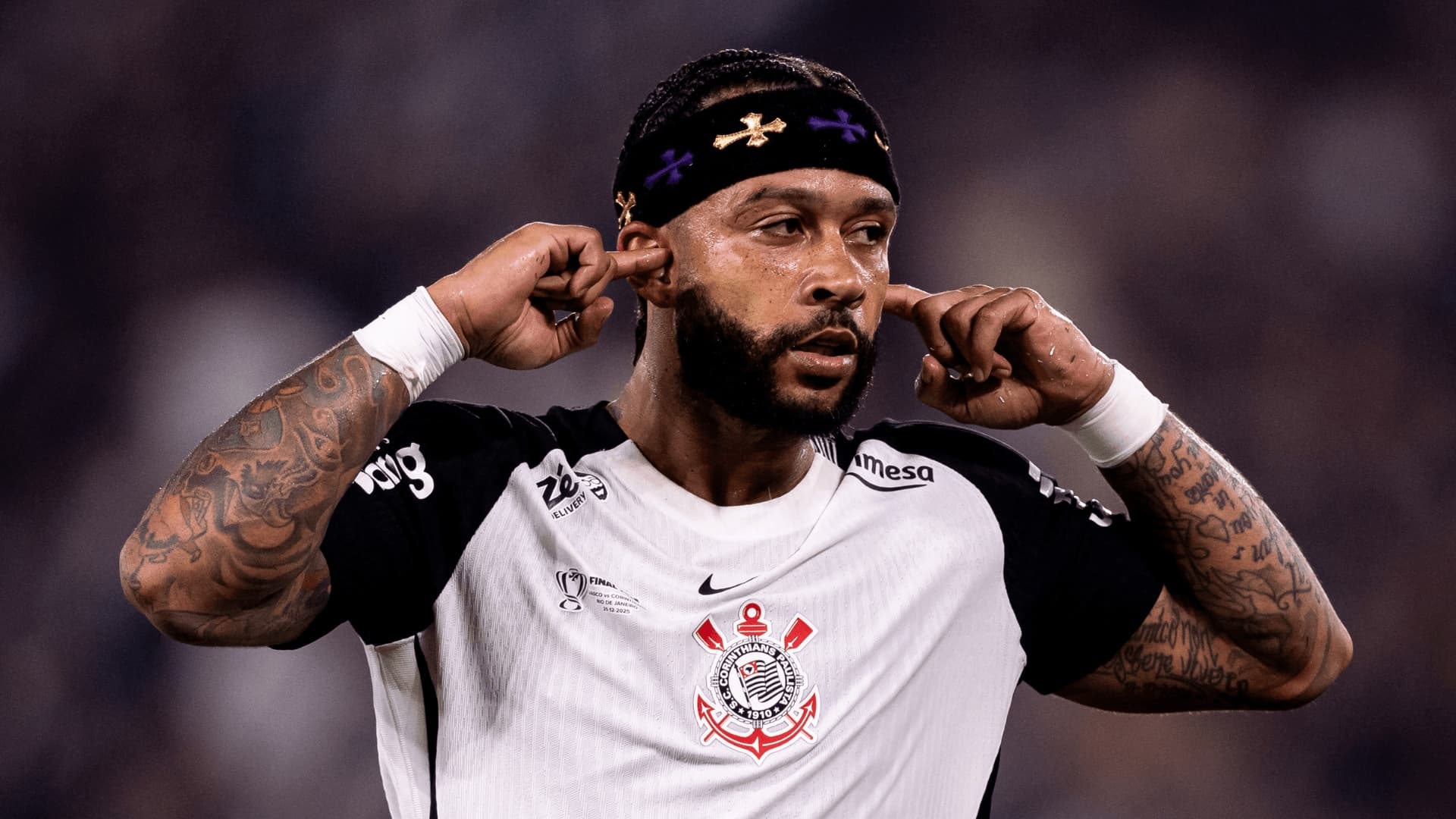 Memphis Depay, atacante do Corinthians. Foto: Rodrigo Coca e Marco Galvão/Corinthians