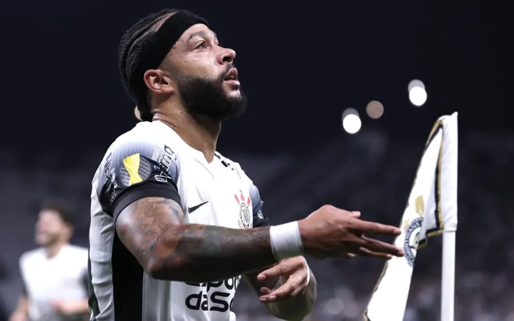 Memphis Depay, do Corinthians. Foto: Jota Erre/AGIF