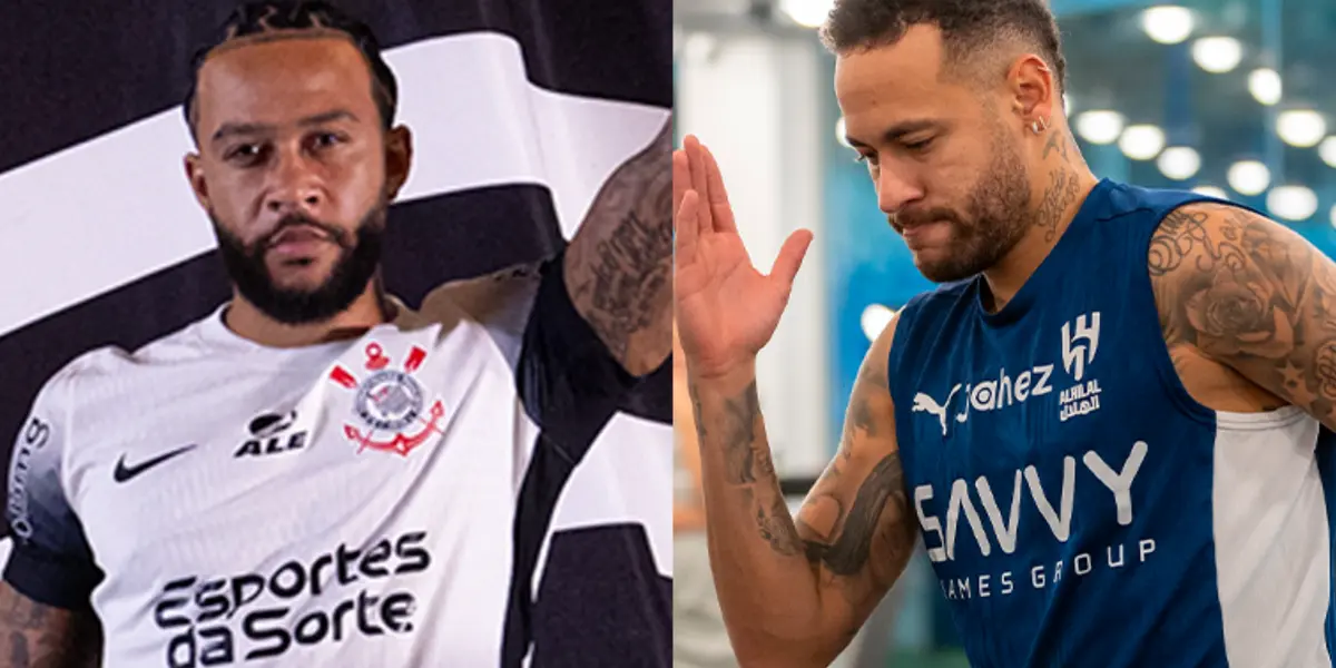 Memphis Depay e Neymar foram adversários na França