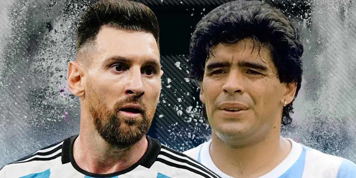 Messi lembrou de Maradona em um momento especial