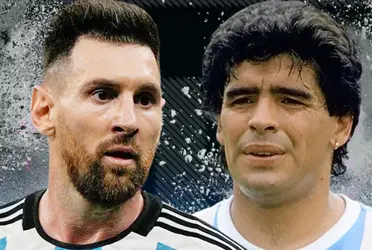 Messi lembrou de Maradona em um momento especial