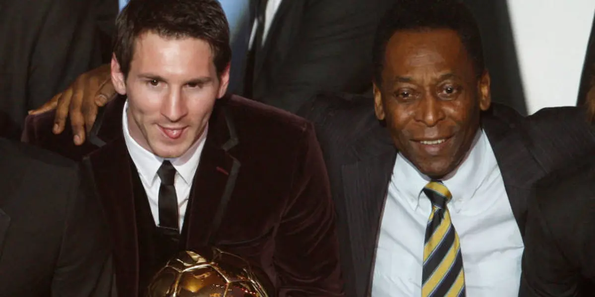 Messi postou foto em homenagem a Pelé