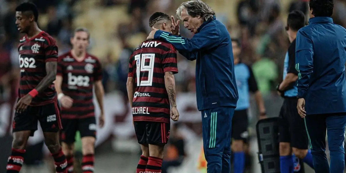 Michael esteve perto de desistir do Flamengo e abandonar o futebol e fez revelação sobre Jorge Jesus que mudou sua vida