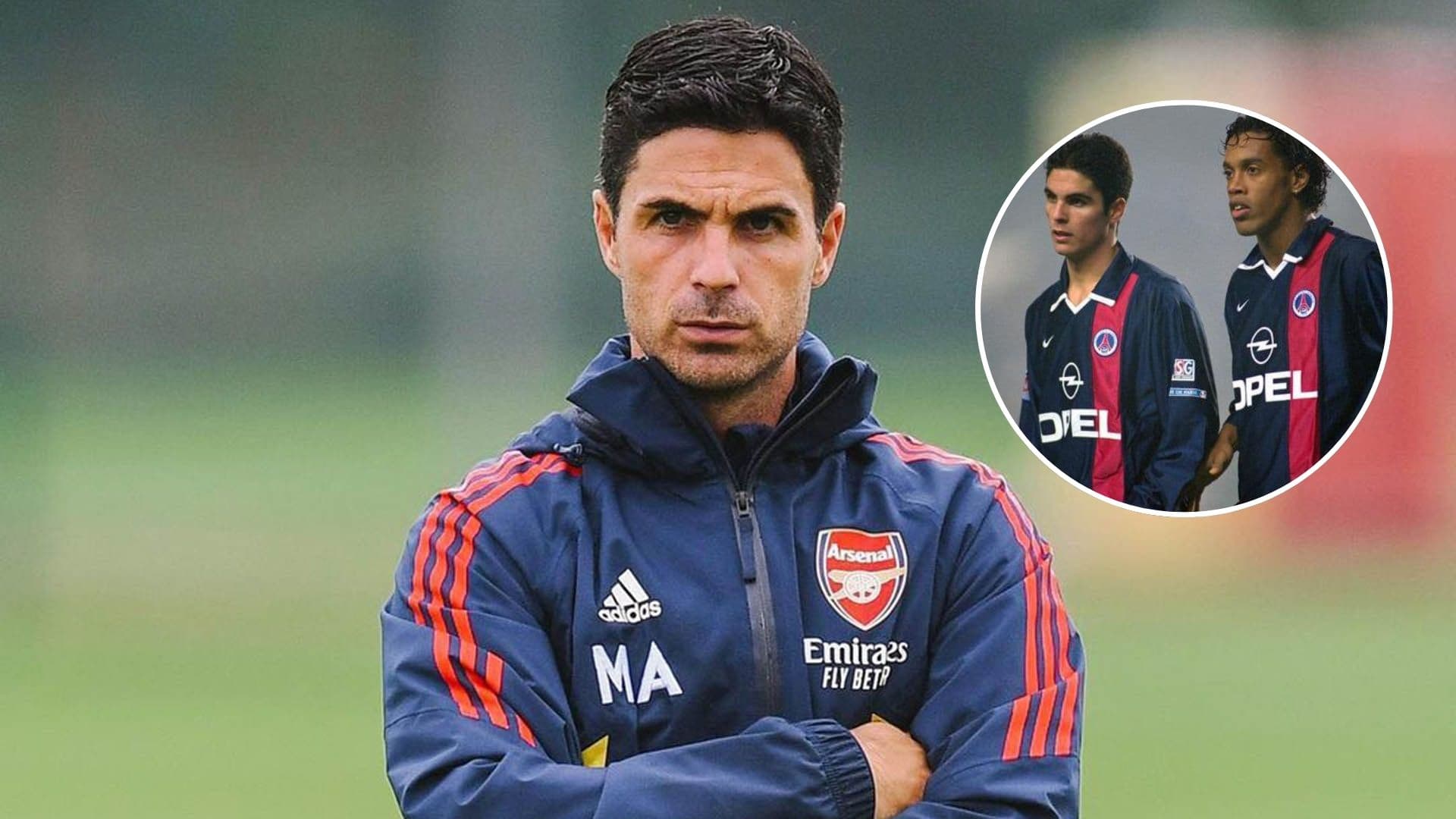 Mikel Arteta - Ronaldinho (Foto: Arsenal)