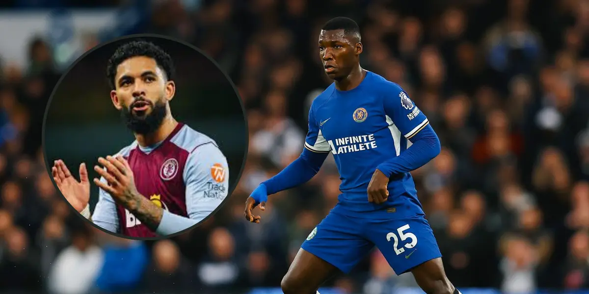 Móises Caicedo e ao lado Douglas Luiz