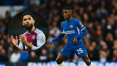 Móises Caicedo e ao lado Douglas Luiz