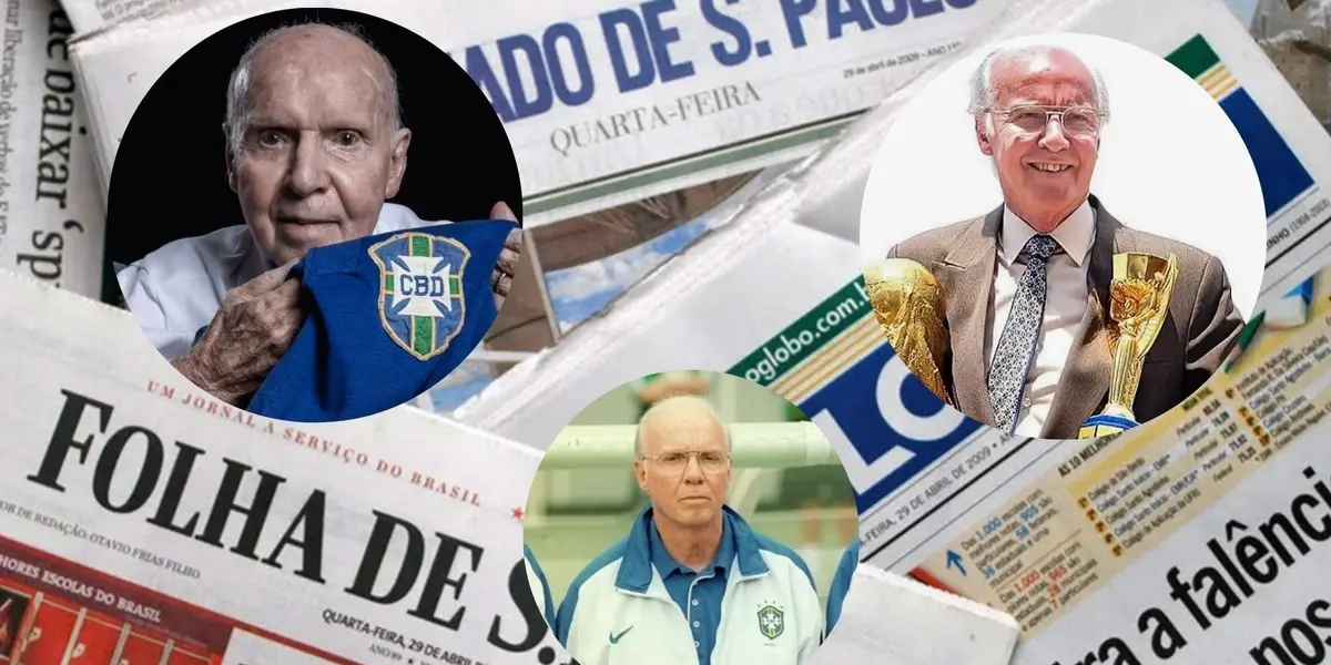 Morte de Zagallo repercutiu nos jornais brasileiros deste domingo 