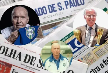 Morte de Zagallo repercutiu nos jornais brasileiros deste domingo