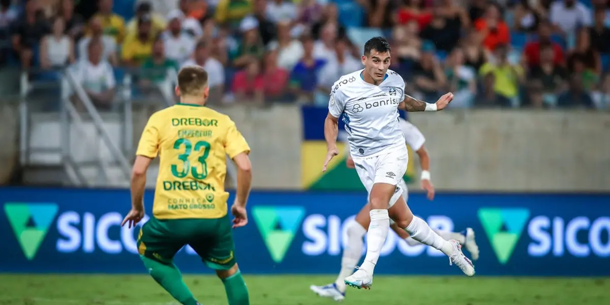 Na noite deste domingo, o Grêmio venceu o Cuiabá por 2 a 1, em partida realizada na Arena Pantanal, pela terceira rodada do Brasileirão