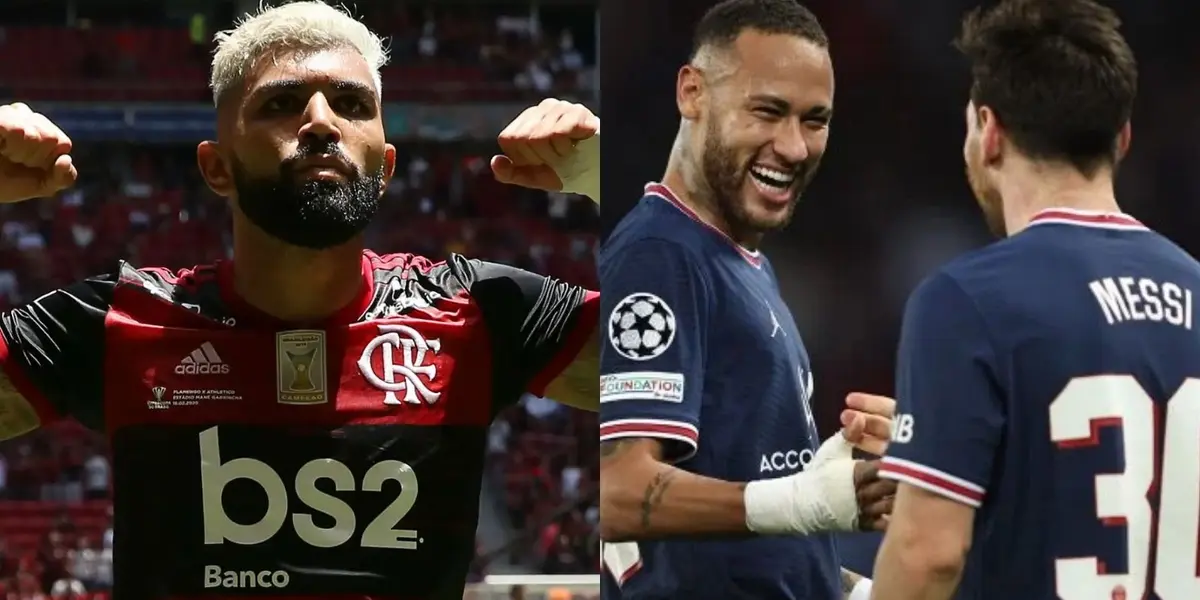 Natal de Gabriel Barbosa tem uma camisa do Flamengo de presente para estrela do Paris Saint-Germain