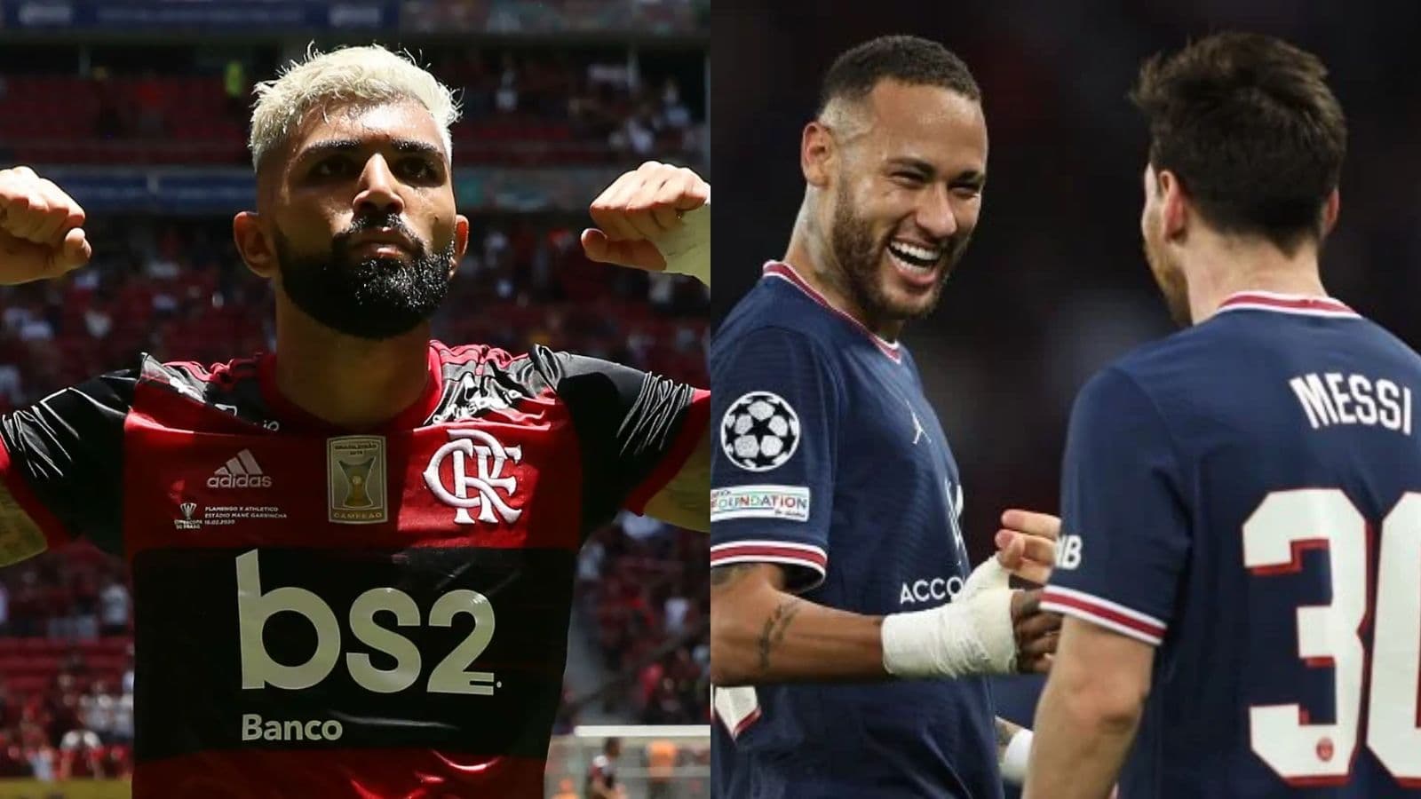 Natal de Gabriel Barbosa tem uma camisa do Flamengo de presente para estrela do Paris Saint-Germain