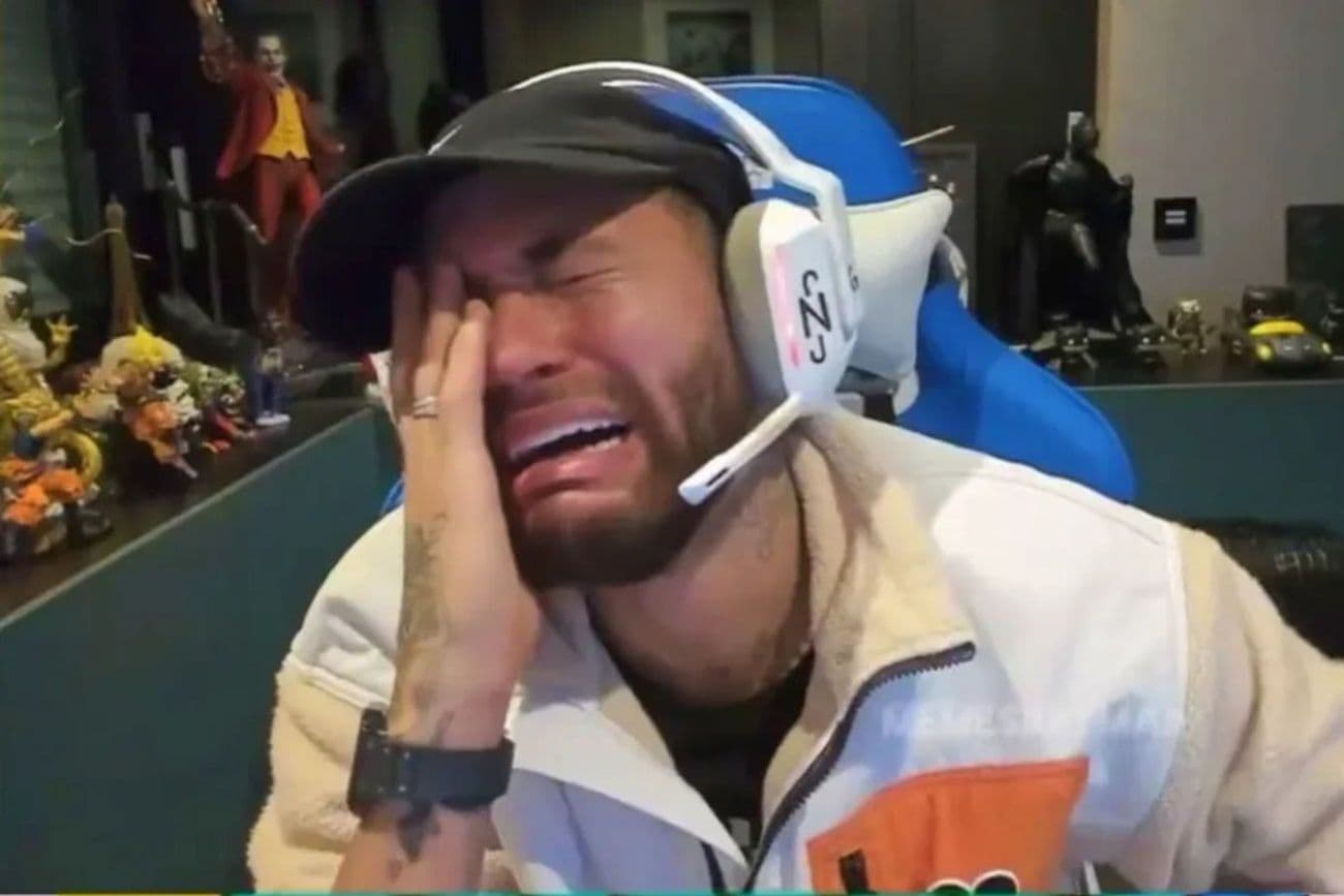 Neymar abriu uma live para jogar em cassinos online e se deu mal