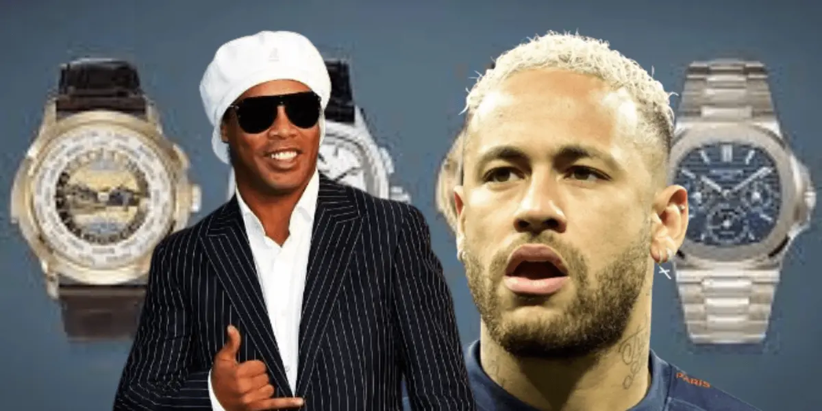 Neymar apareceu com um dos relógios mais caros do mundo, mas Ronaldinho chamou atenção pela humildade