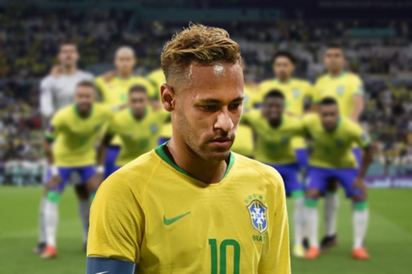 Neymar com a camisa 10 da Seleção Brasileira