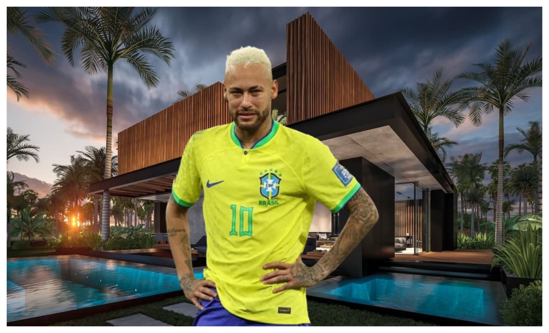 Neymar com a camisa da Seleção Brasileira