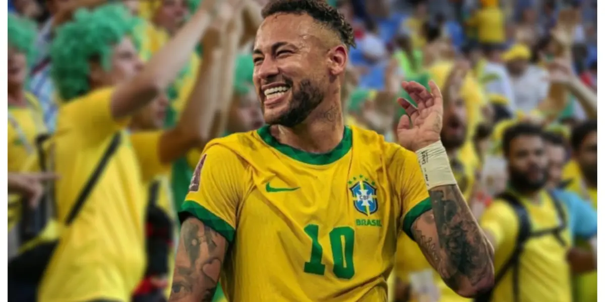 Neymar com a camisa da Seleção Brasileira