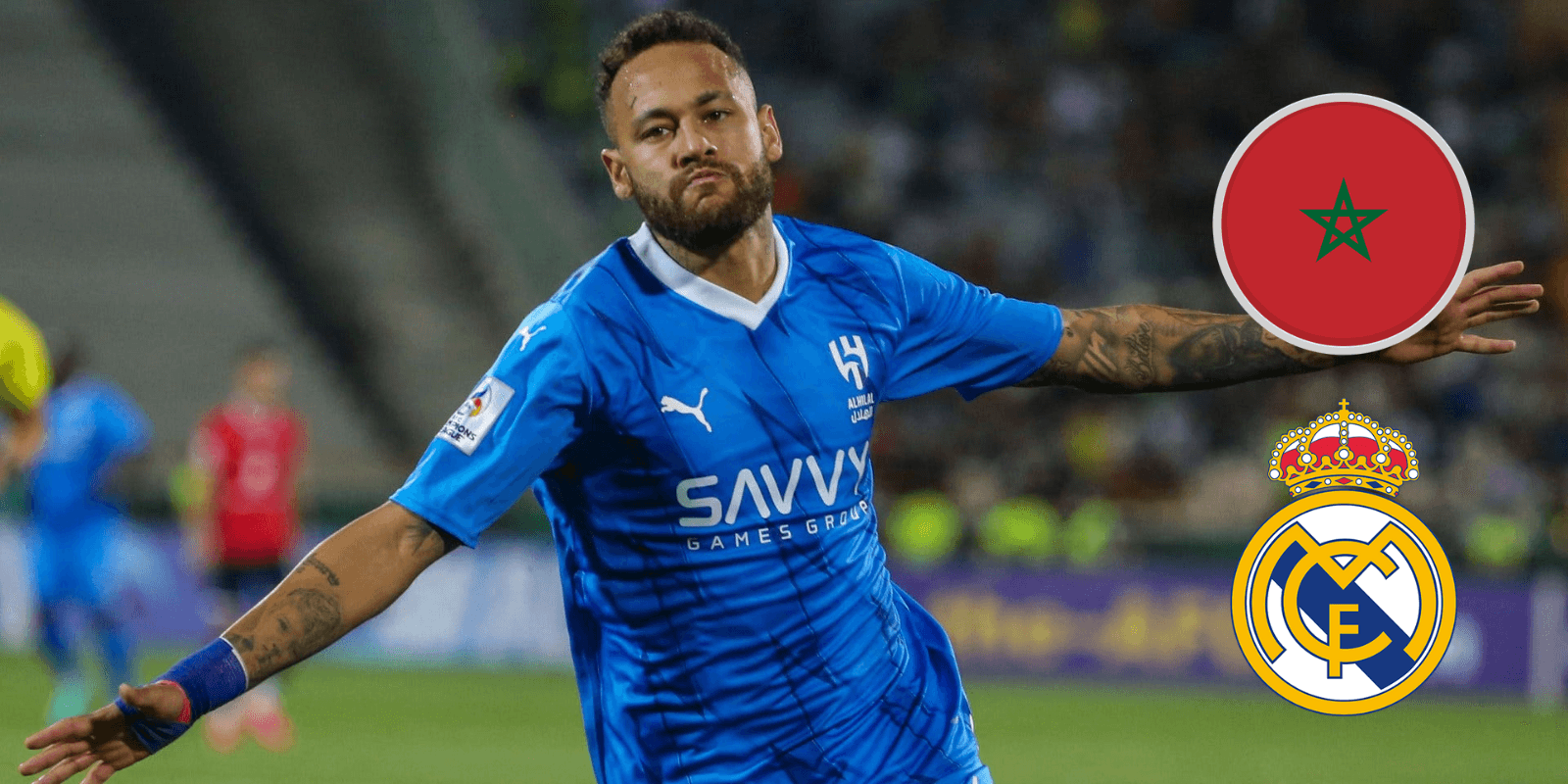 Neymar comemora gol marcado pelo Al-Hilal