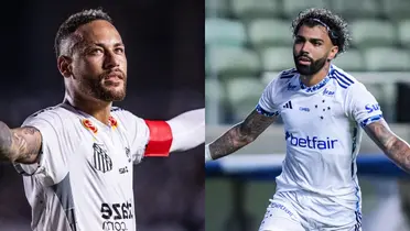 Neymar e Gabigol passam a noite de carnaval juntos (Foto: Santos e Cruzeiro)