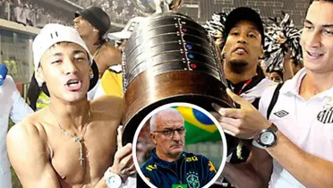 Neymar e Ganso nos tempos de Santos