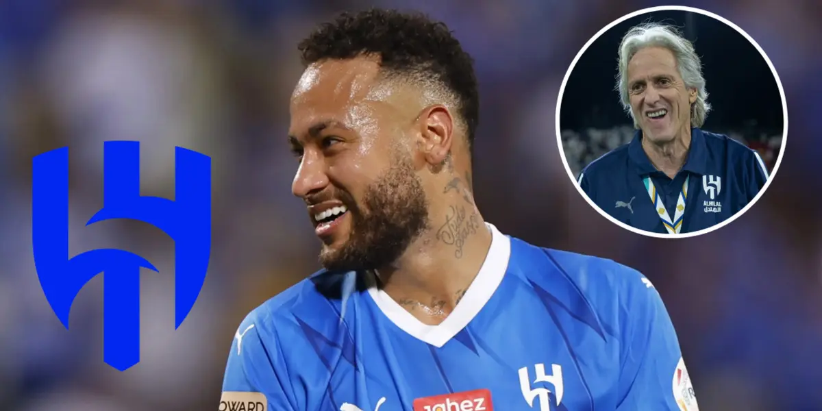 Neymar e Jorge Jesus no Al-Hilal