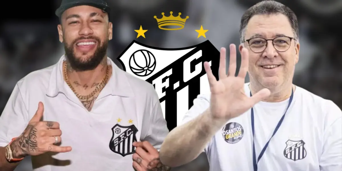 Neymar e Marcelo Teixeira 